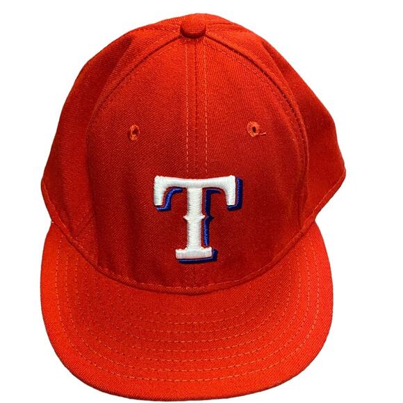Texas Rangers Mens 7 3/4 Red Hat/Cap from New Era Official On-Field - Picture 1 of 5